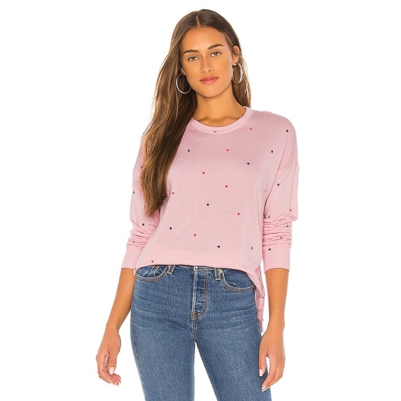 Sundry Sweaters - NWT SUNDRY / HEARTS & STARS LONG SLEEVE SWEATER